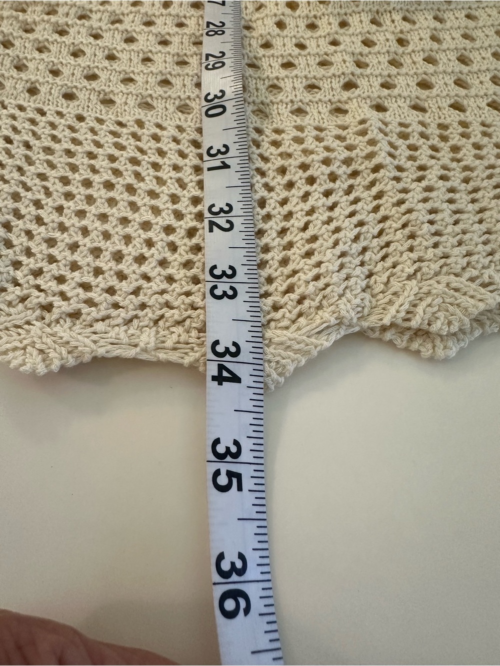 Cupshe Versatile Oversize Boxy Beige Open Knit Crochet Sweater Top Size XL NWT - Picture 14 of 17